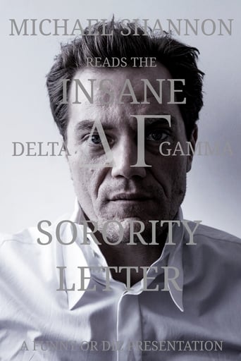 Poster of Michael Shannon Reads the Insane Delta Gamma Sorority Letter