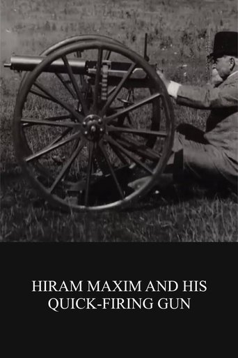 Poster of Hiram Maxim and His Quick-firing Gun