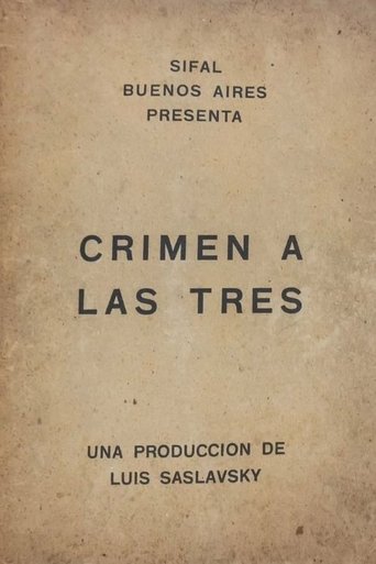 Crimen a las tres Poster of Crimen a las tres