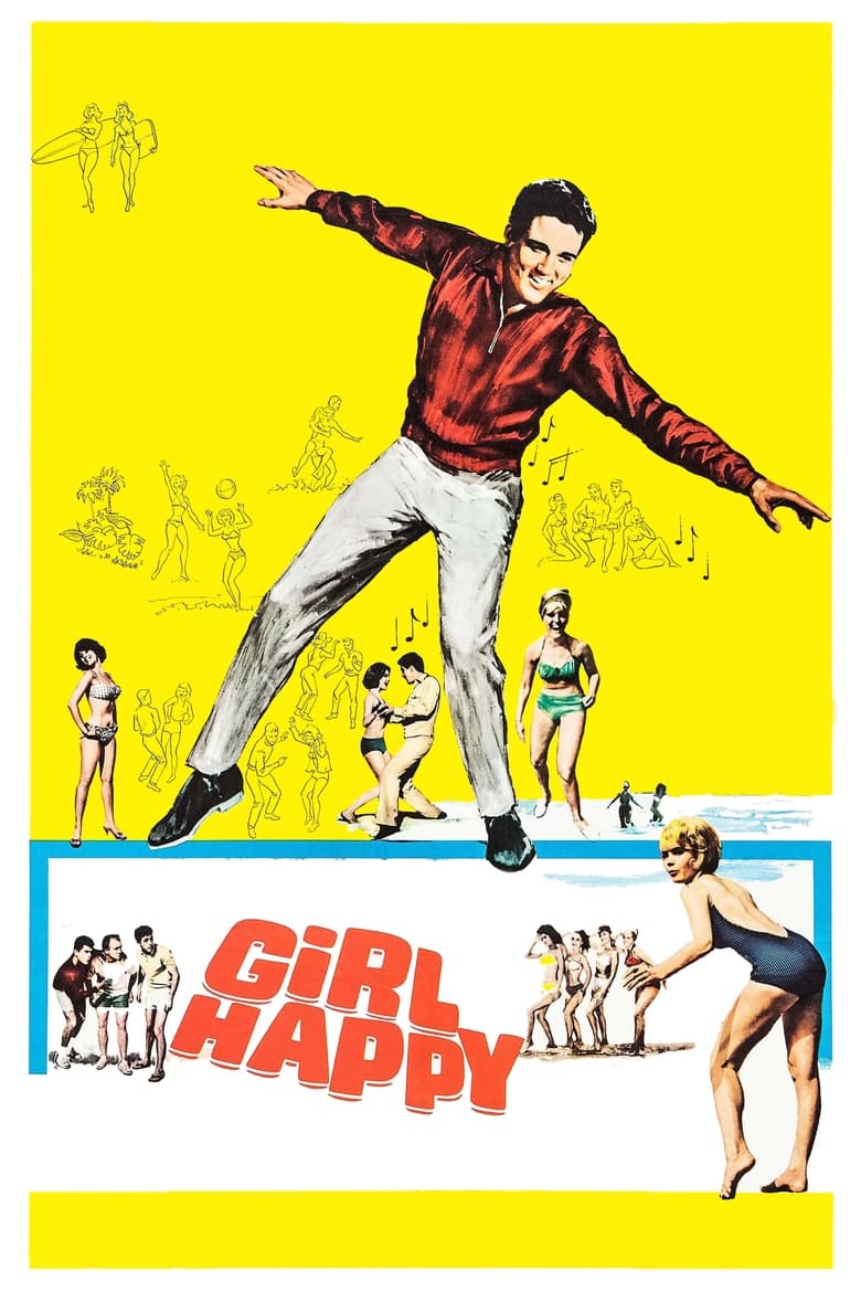 Poster of Girl Happy