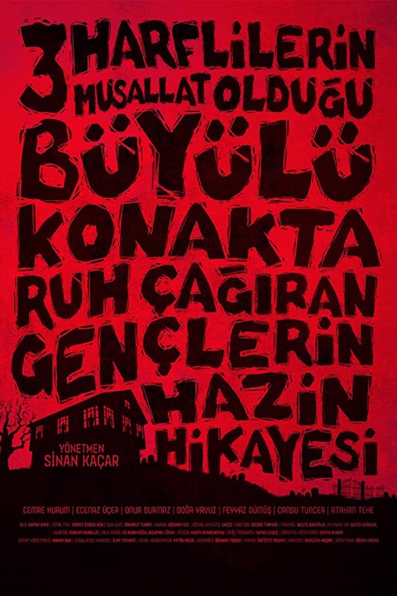 Poster of Üç Harflilerin Musallat Olduğu Büyülü Konakta Ruh Çağıran Gençlerin Hazin Hikayesi