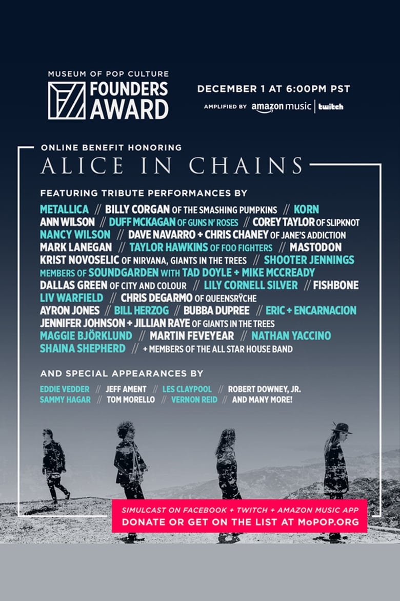 Poster of MoPOP Founders Award 2020 Honoring Alice in Chains