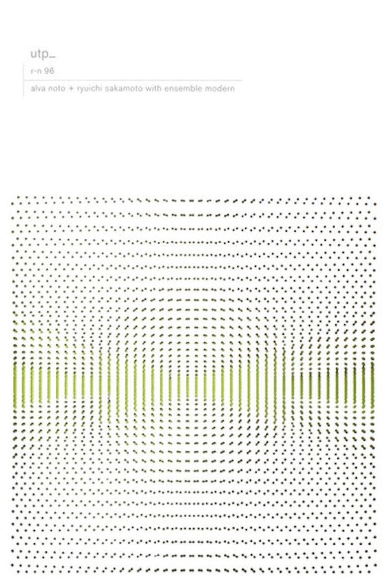 Poster of Alva Noto + Ryuichi Sakamoto with Ensemble Modern: utp_