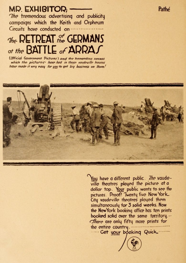 Poster of The German Retreat and the Battle of Arras