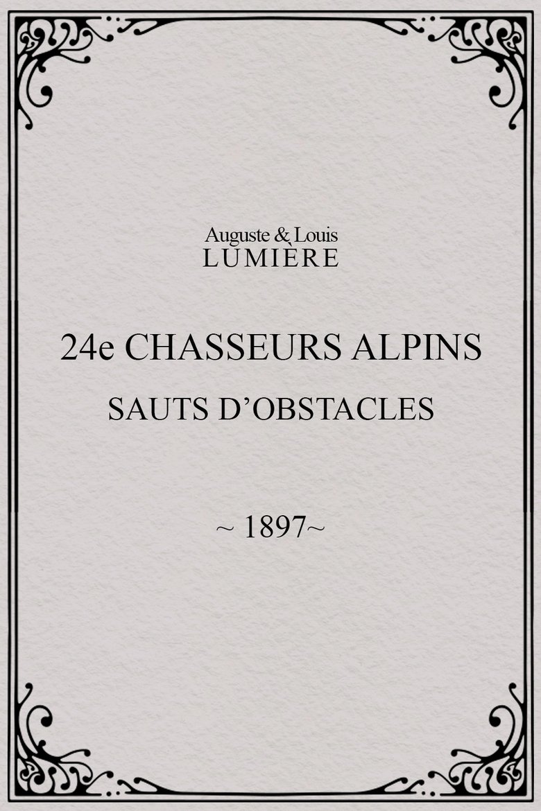Poster of 24ème chasseurs alpins : sauts d’obstacles