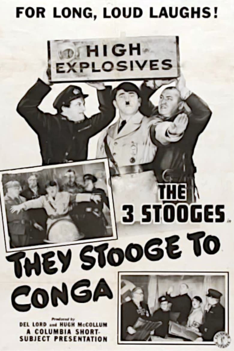 Poster of They Stooge to Conga