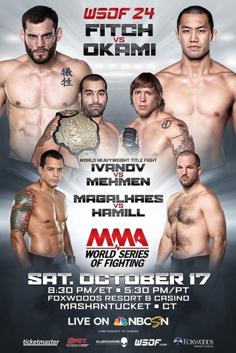 Poster of World Series of Fighting 24: Fitch vs. Okami