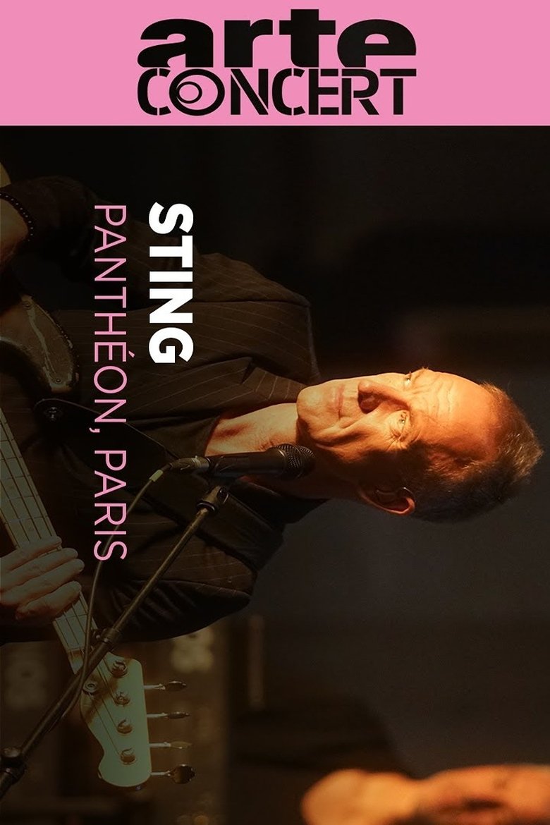 Poster of Sting at the Pantheon in Paris 50 Years of FIP Radio