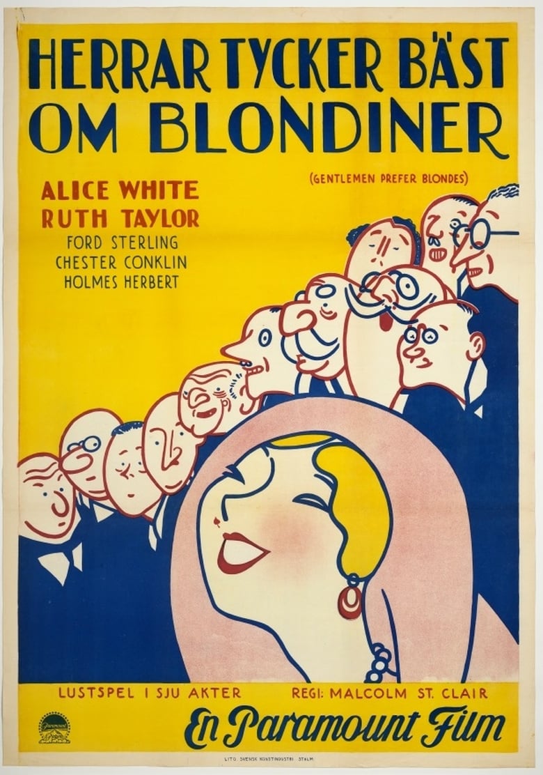 Poster of Gentlemen Prefer Blondes
