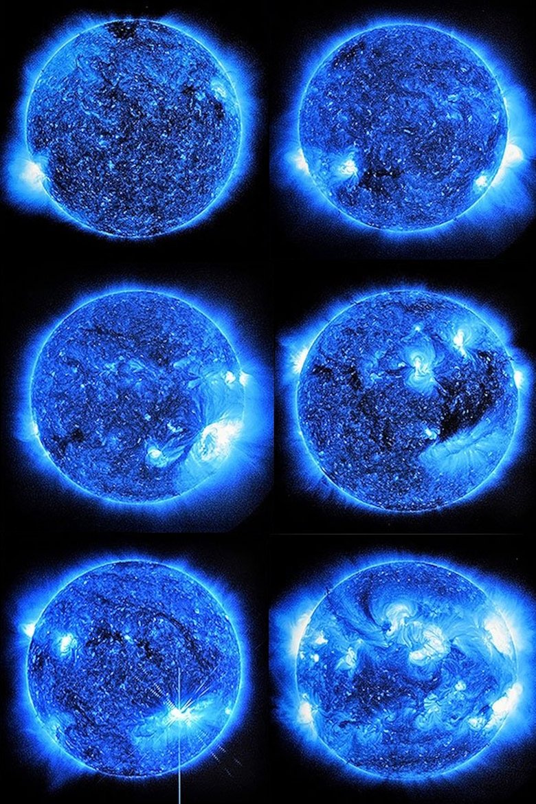Poster of Watching the Sun at Midnight SDO/NASA (Blue)