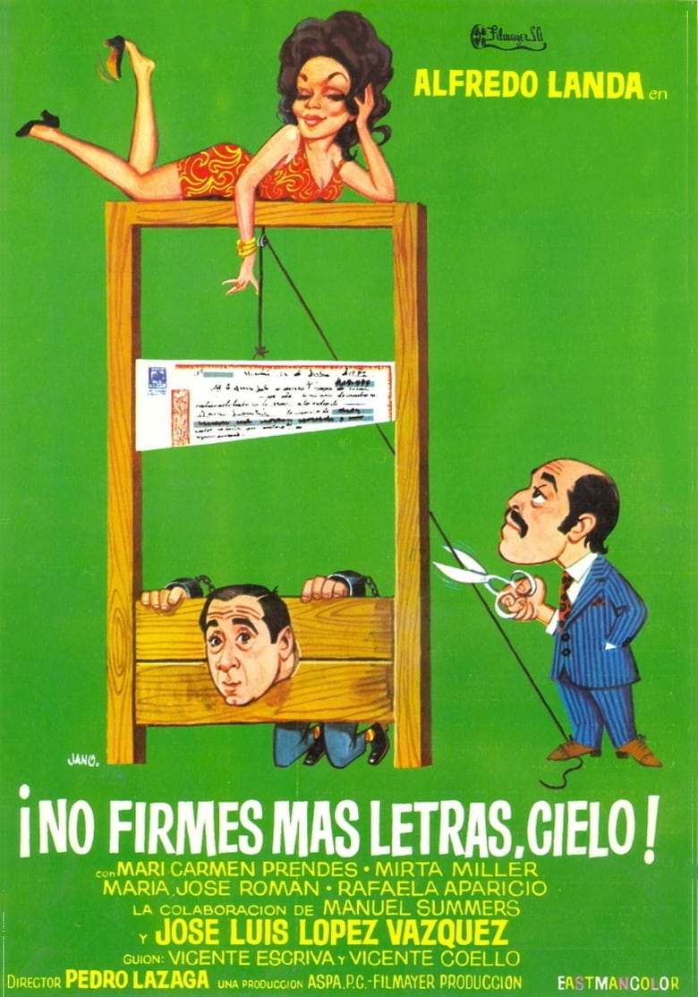 Poster of ¡No firmes más letras, cielo!