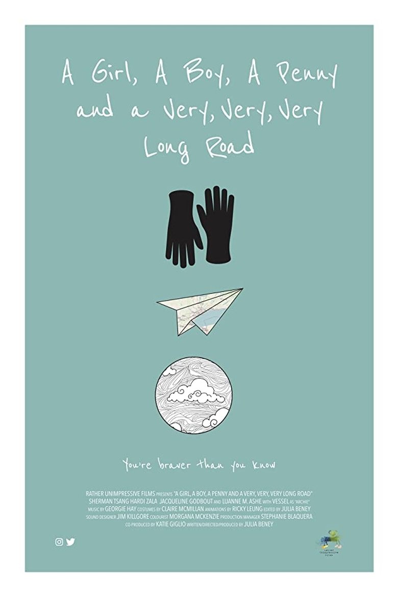 Poster of A Girl, a Boy, a Penny and a Very, Very, Very Long Road
