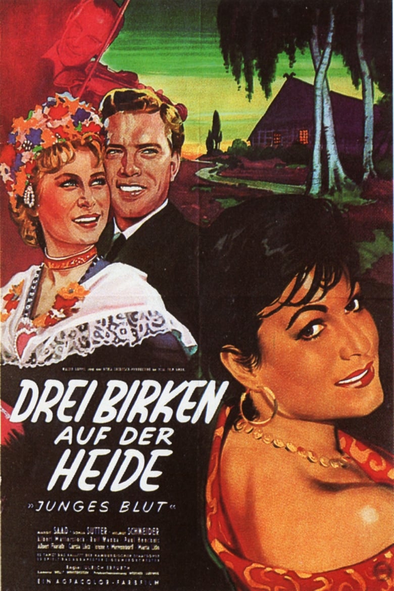 Poster of Drei Birken auf der Heide