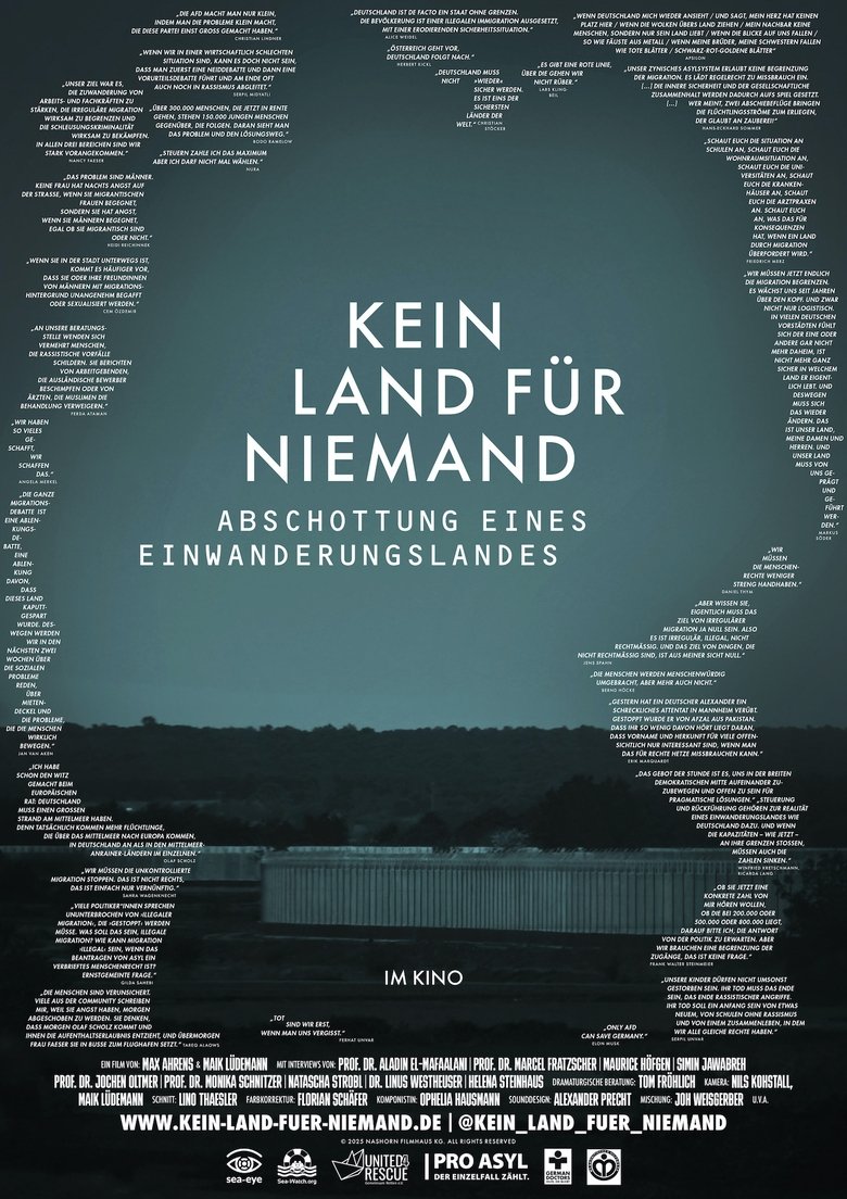 Poster of Kein Land für Niemand - Abschottung eines Einwanderungslandes