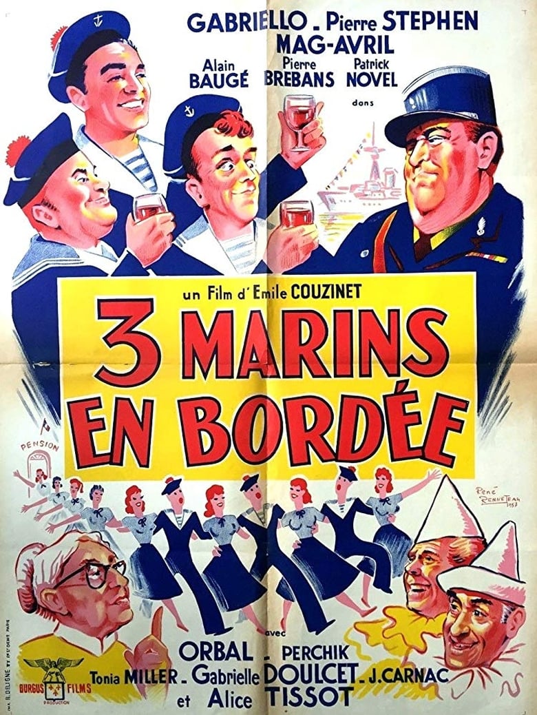 Poster of Trois marins en bordée
