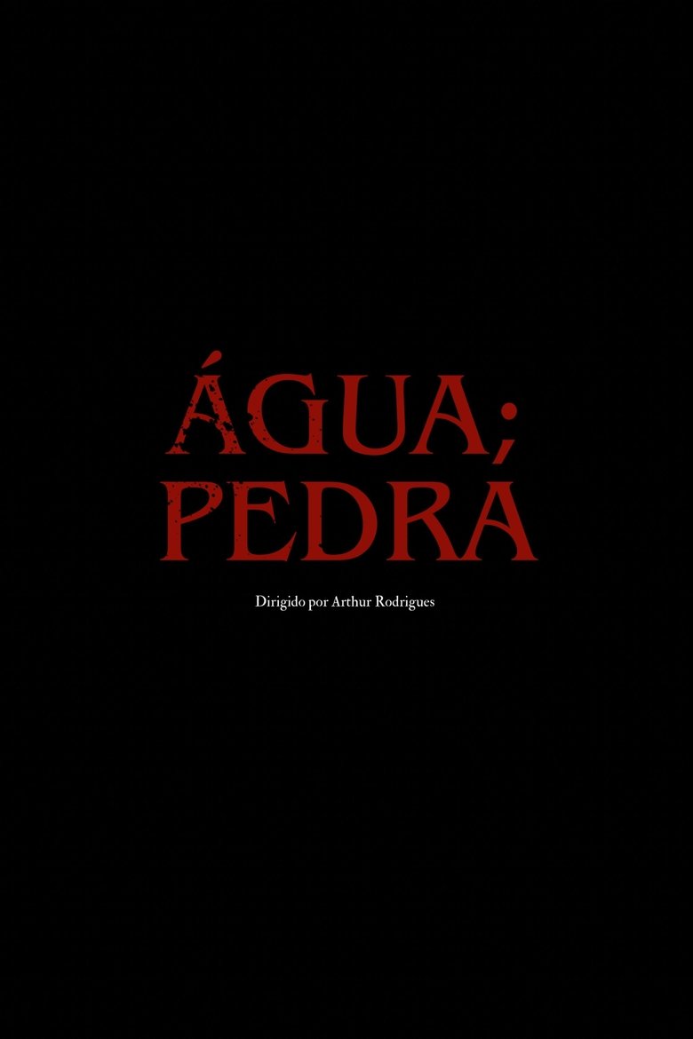 Poster of água; pedra
