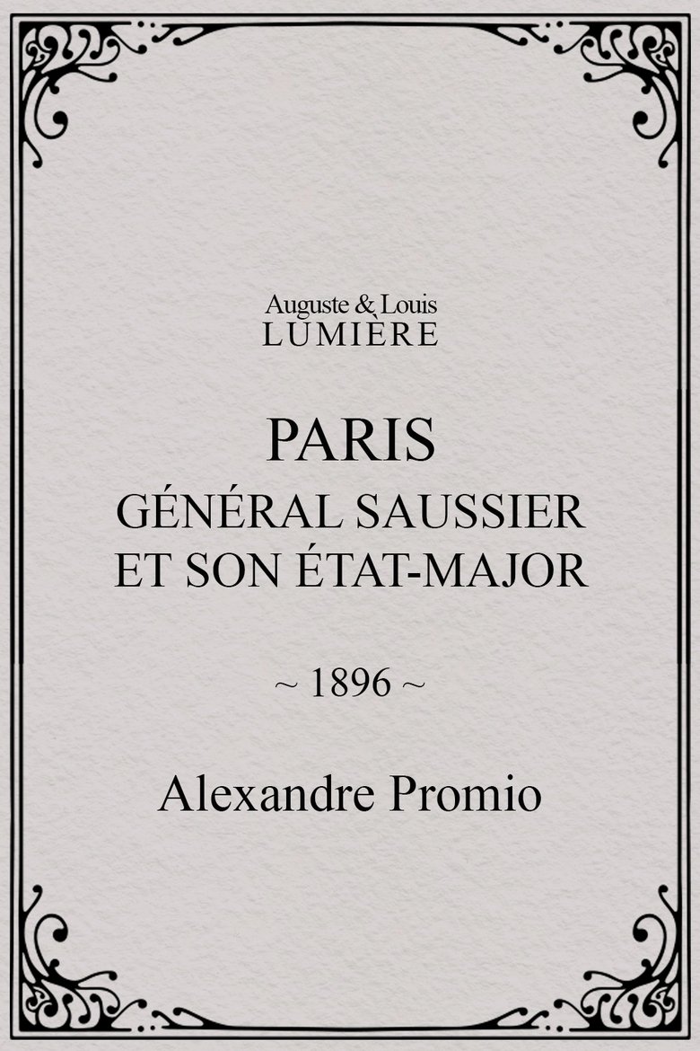 Poster of Paris : général Saussier et son état-major