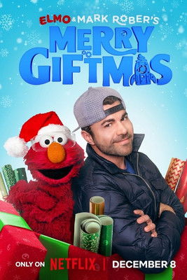 Poster of Elmo and Mark Rober's Merry Giftmas