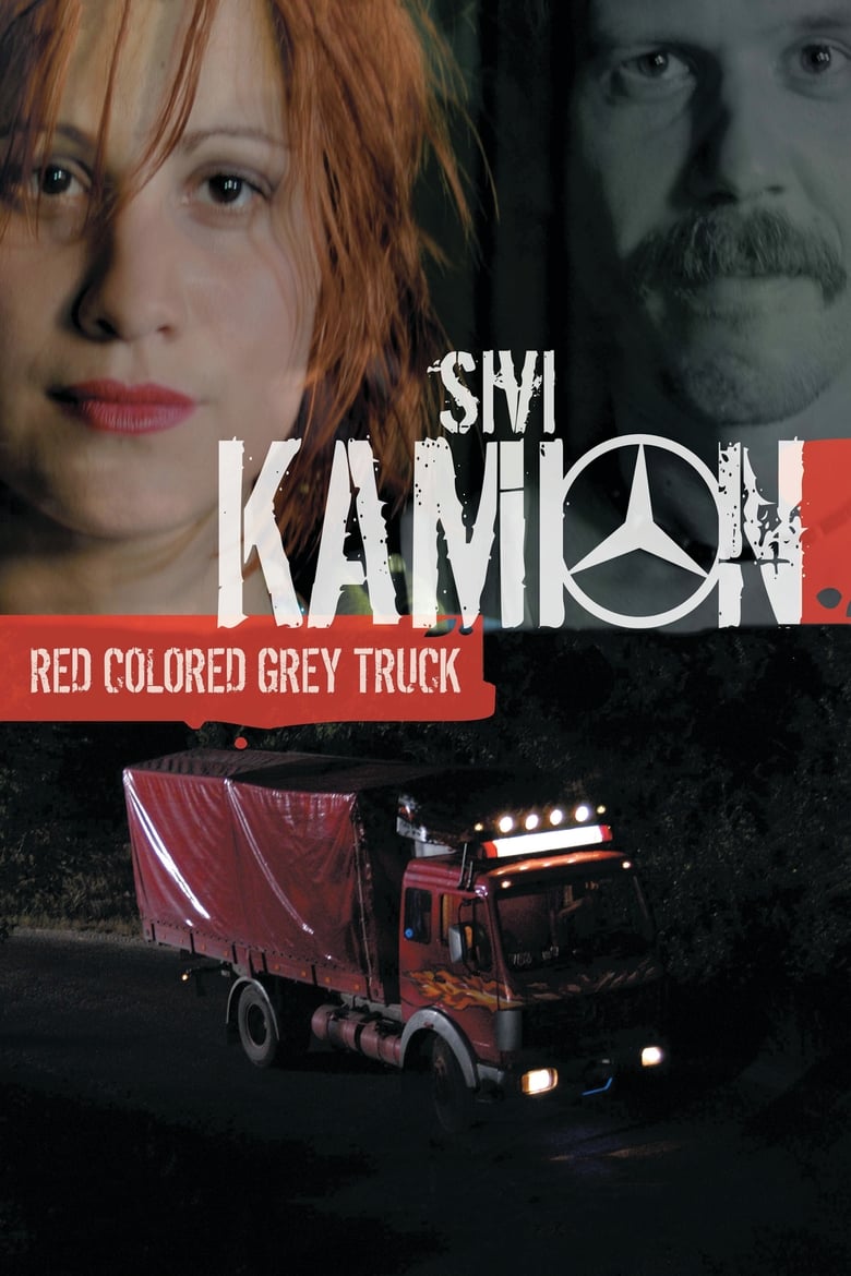 Poster of The Red Colored Grey Truck