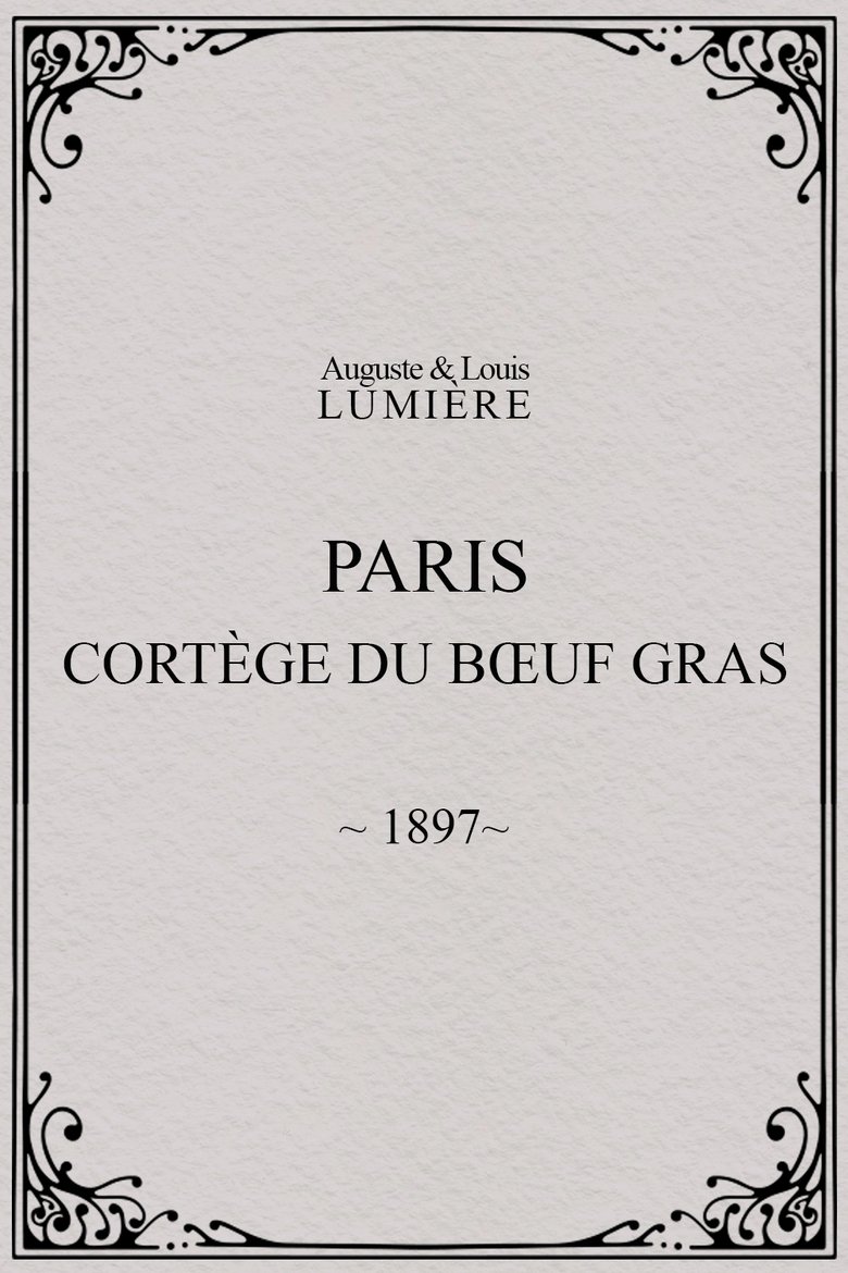 Poster of Paris, cortège du bœuf gras (char du prince du carnaval)