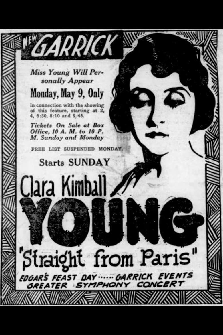 Poster of Straight from Paris