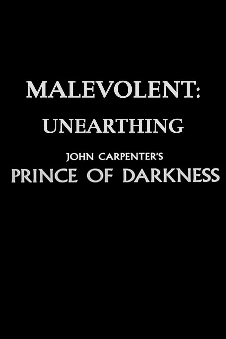 Poster of Malevolent: Unearthing John Carpenter's Prince of Darkness