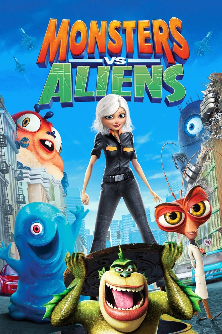 Poster of Monsters vs Aliens