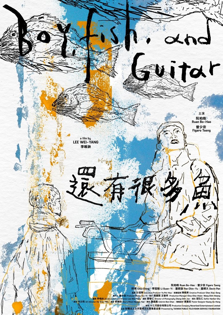Poster of Boy, Fish and Guitar