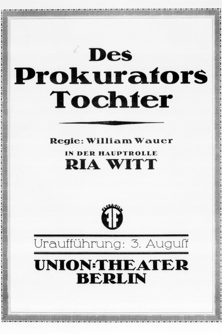 Poster of Des Prokurators Tochter