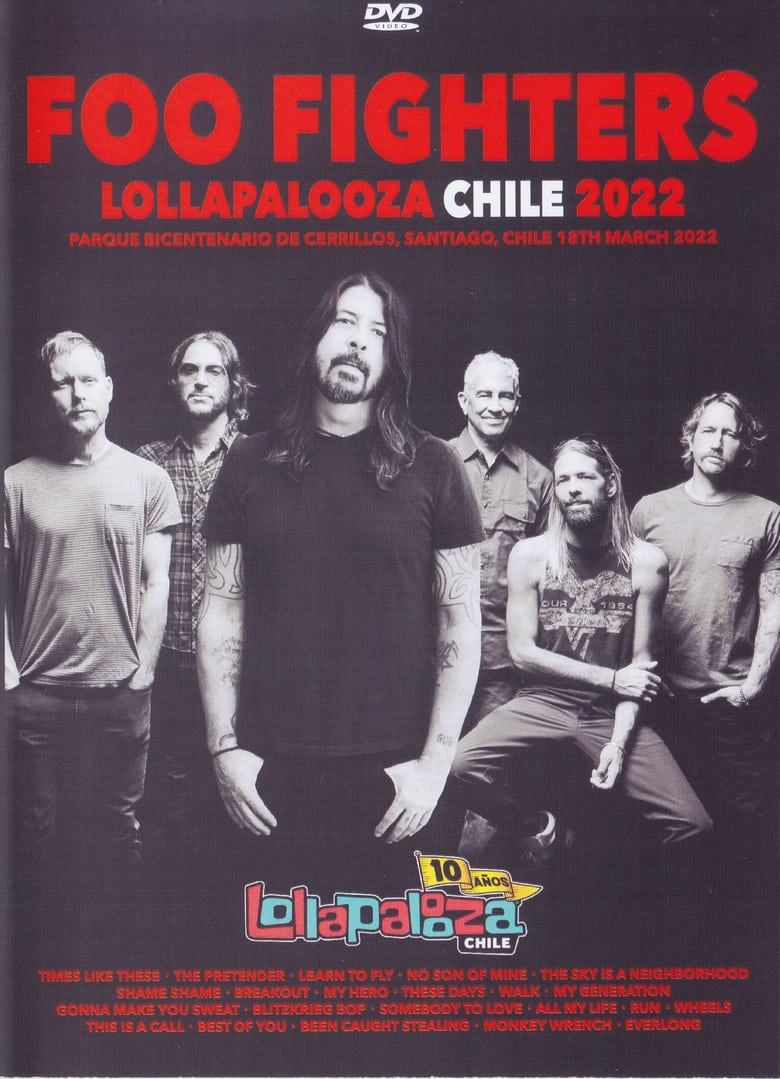 Poster of Foo Fighters Live at Lollapalooza Chile 2022