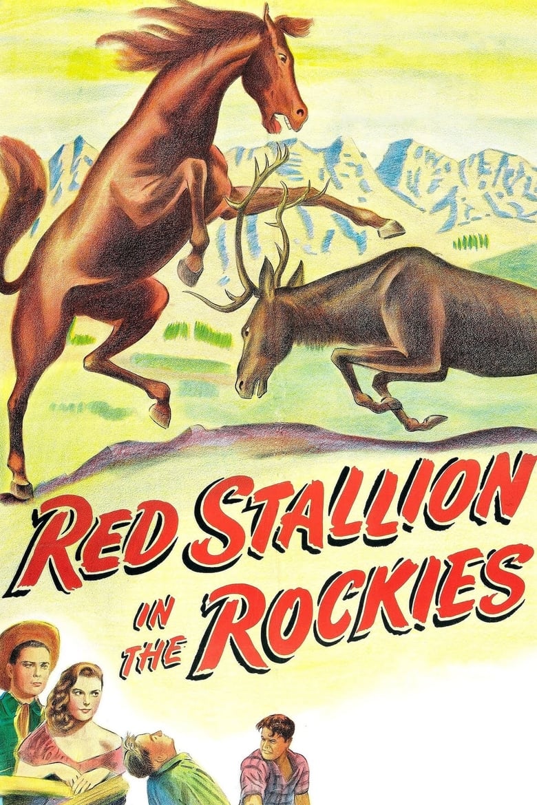 Poster of Red Stallion In The Rockies