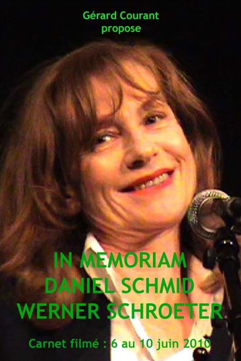 Poster of In Memoriam Daniel Schmid Werner Schroeter