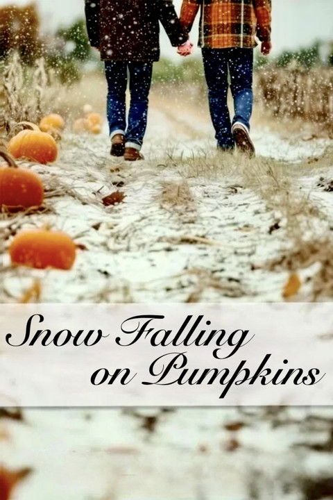 Poster of Snow Falling on Pumpkins