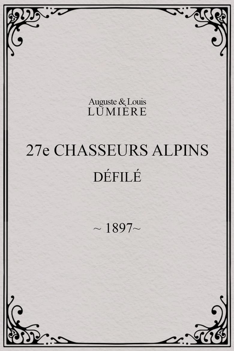 Poster of 27ème chasseurs alpins : défilé