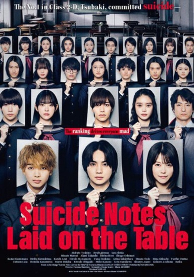Poster of Suicide Notes Laid on the Table