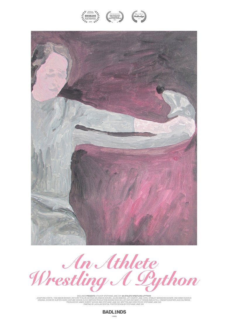 Poster of An Athlete Wrestling A Python