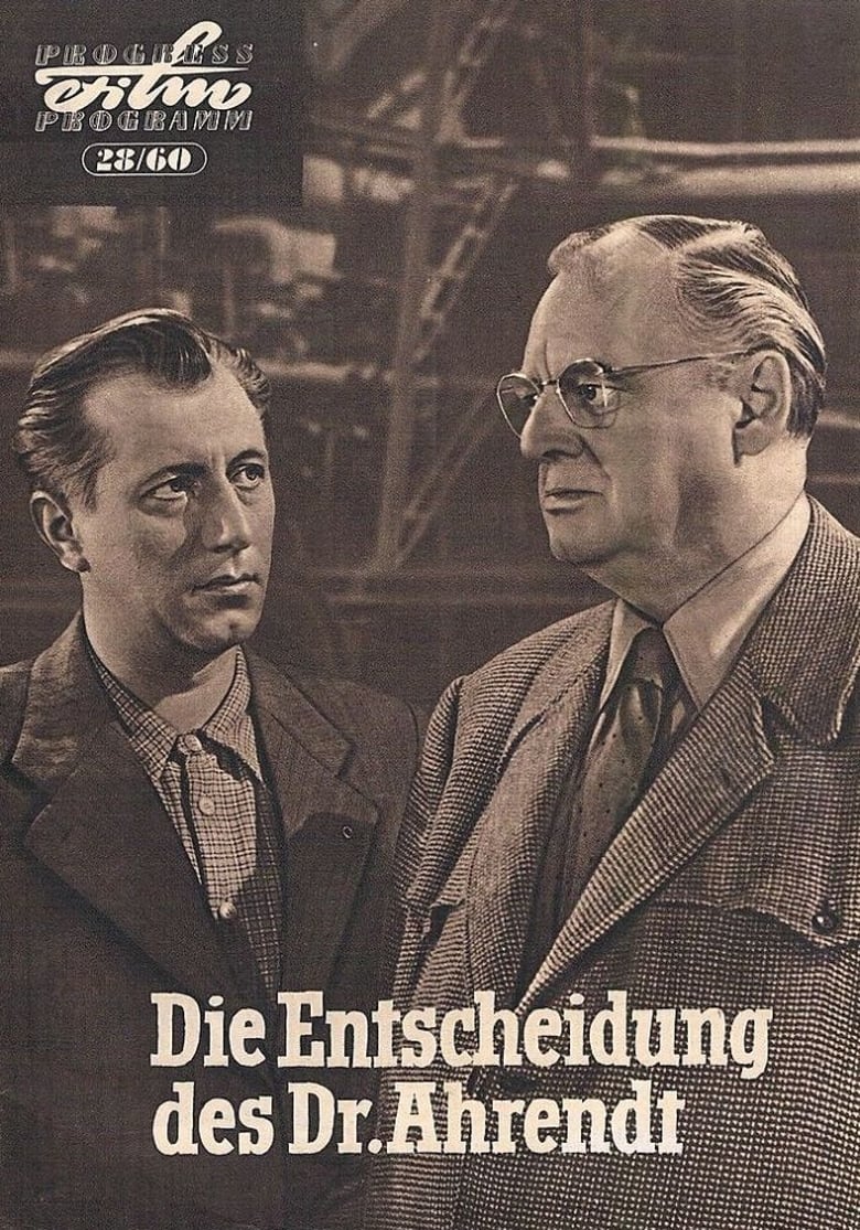 Poster of Die Entscheidung des Dr. Ahrendt