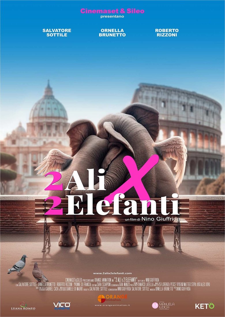 Poster of 2 ali x 2 elefanti