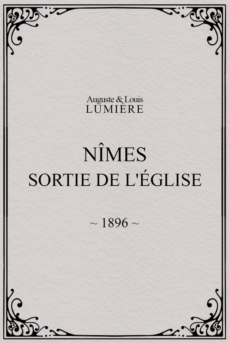Poster of Nîmes, sortie de l'église