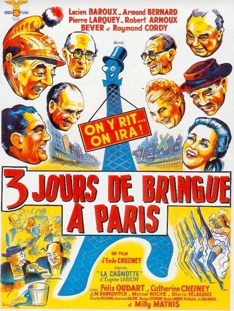 Poster of Trois jours de bringue à Paris