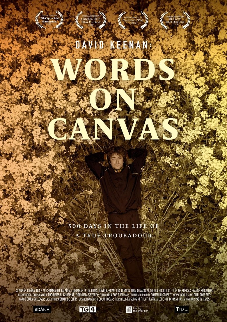 Poster of David Keenan - Words on Canvas