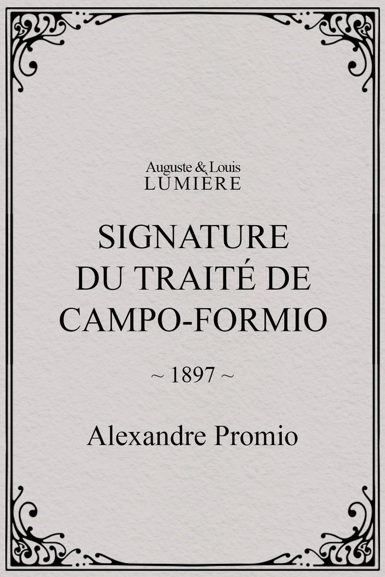 Poster of Signature du traité de Campo-Formio