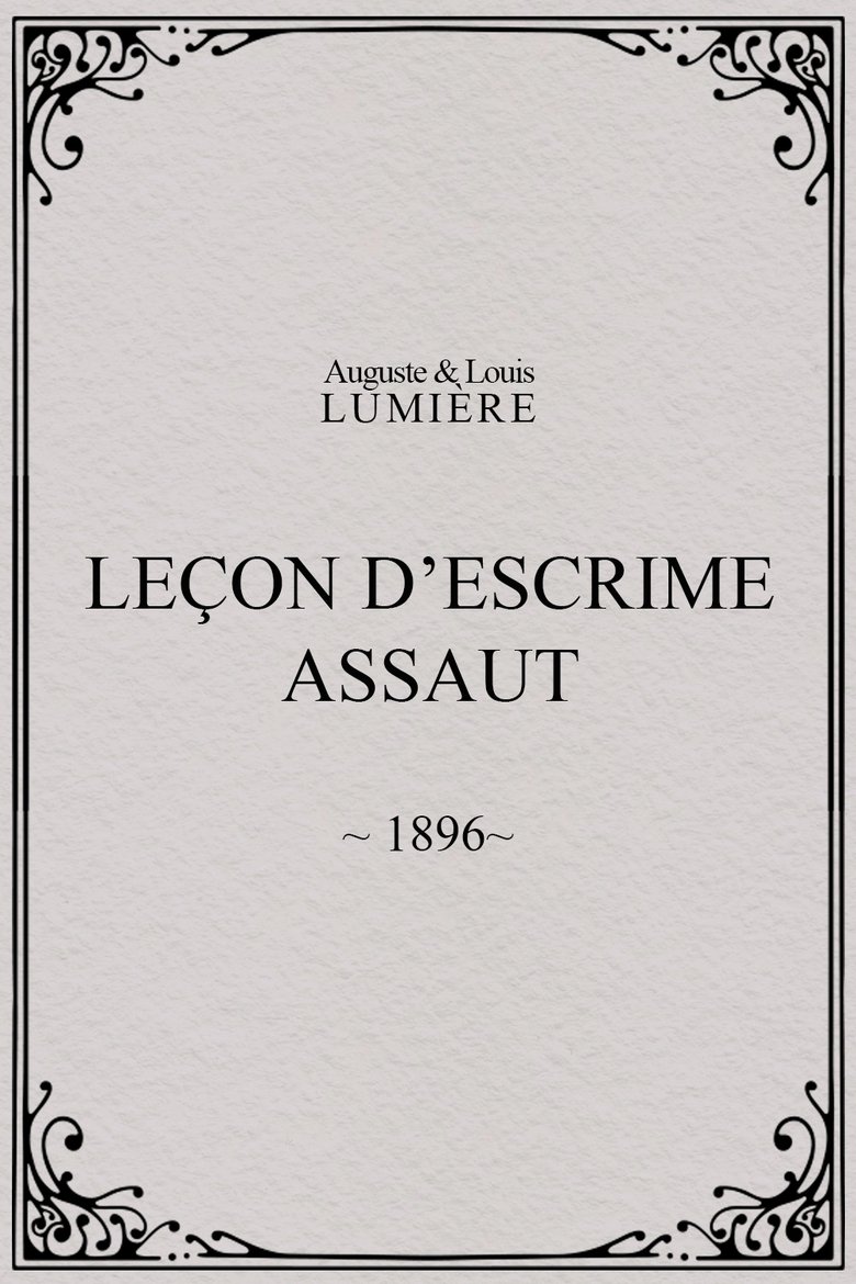 Poster of Leçon d’escrime : assaut