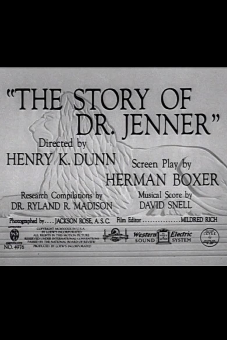 Poster of The Story of Dr. Jenner