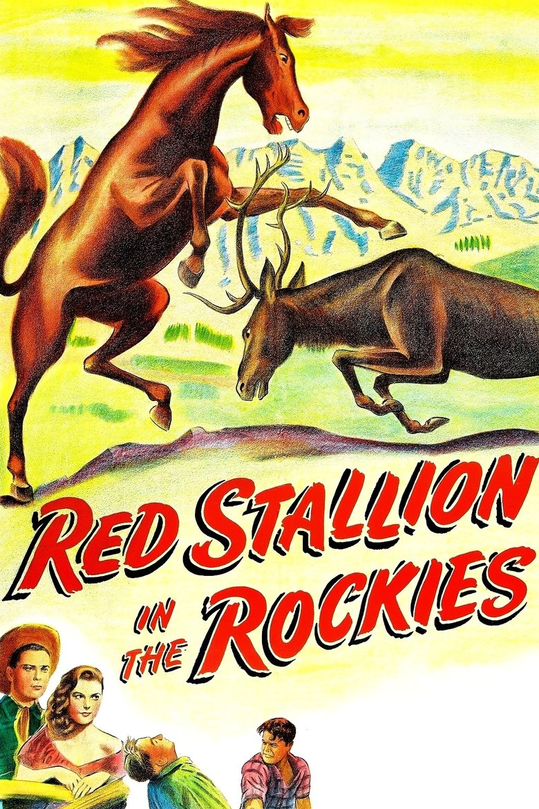 Poster of Red Stallion In The Rockies