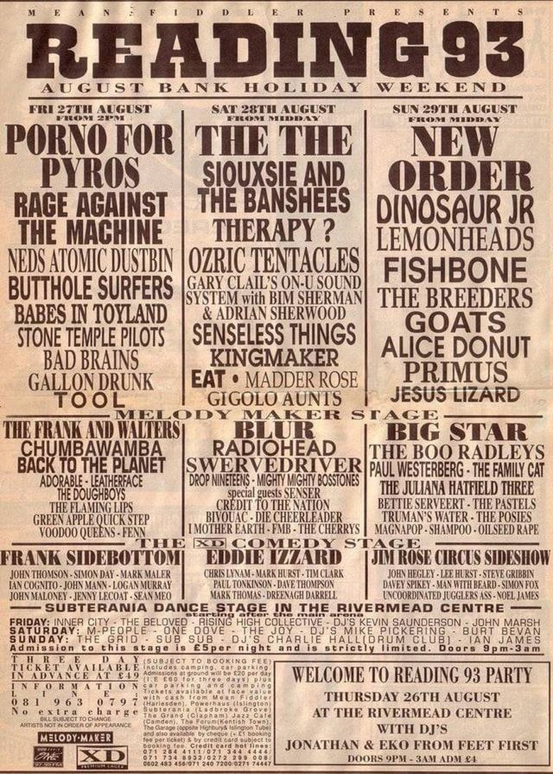 Poster of TOOL: Live at Reading Festival 1993