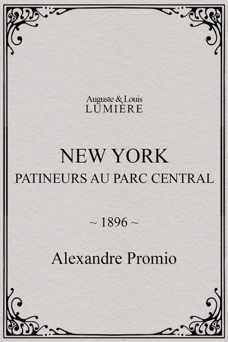 Poster of New York, patineurs au Parc central