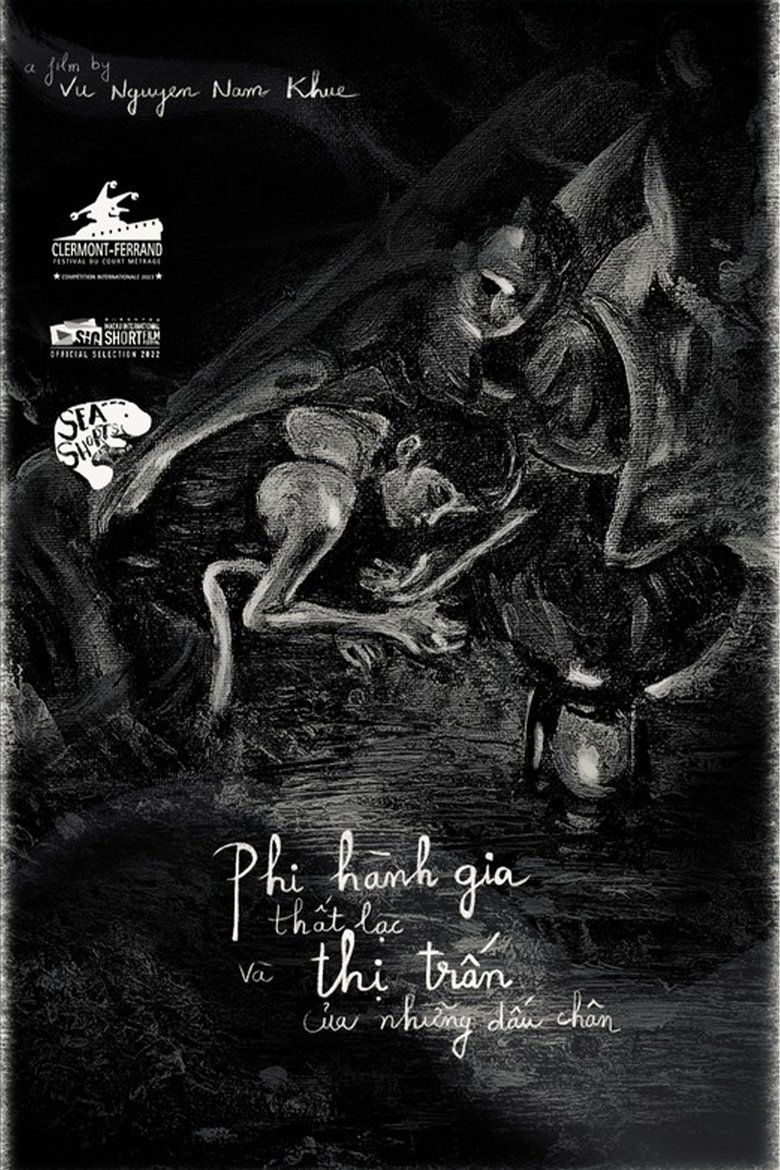 Poster of A Lost Astronaut and a City of Footprint