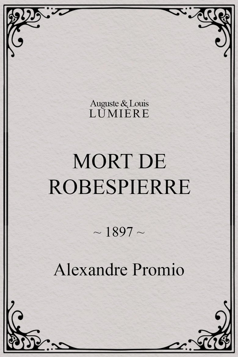 Poster of Mort de Robespierre