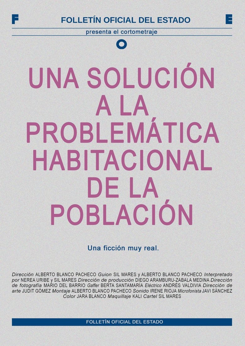 Poster of Una solución a la problemática habitacional de la población
